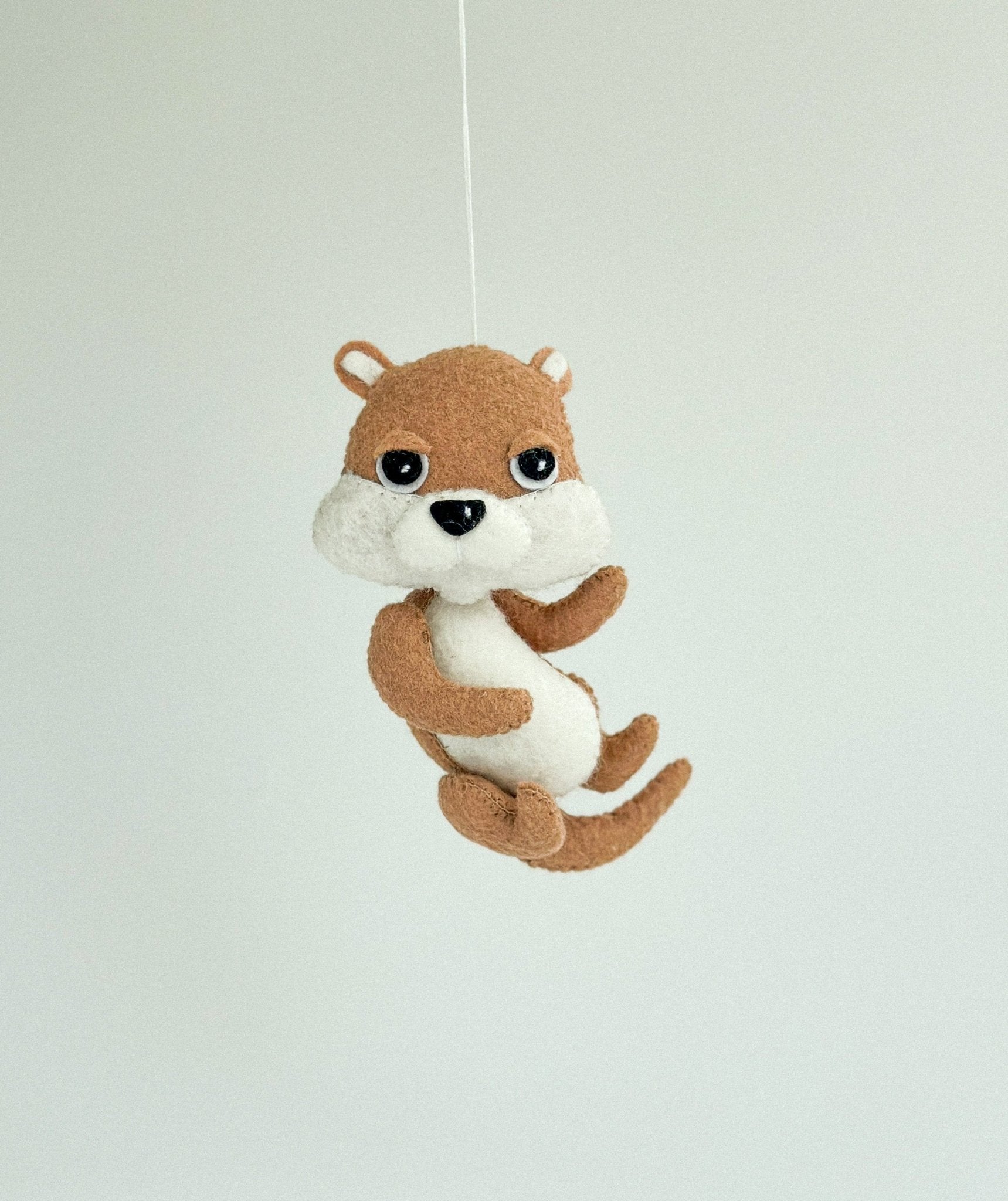Felt Otter Ornament - WoollyFox